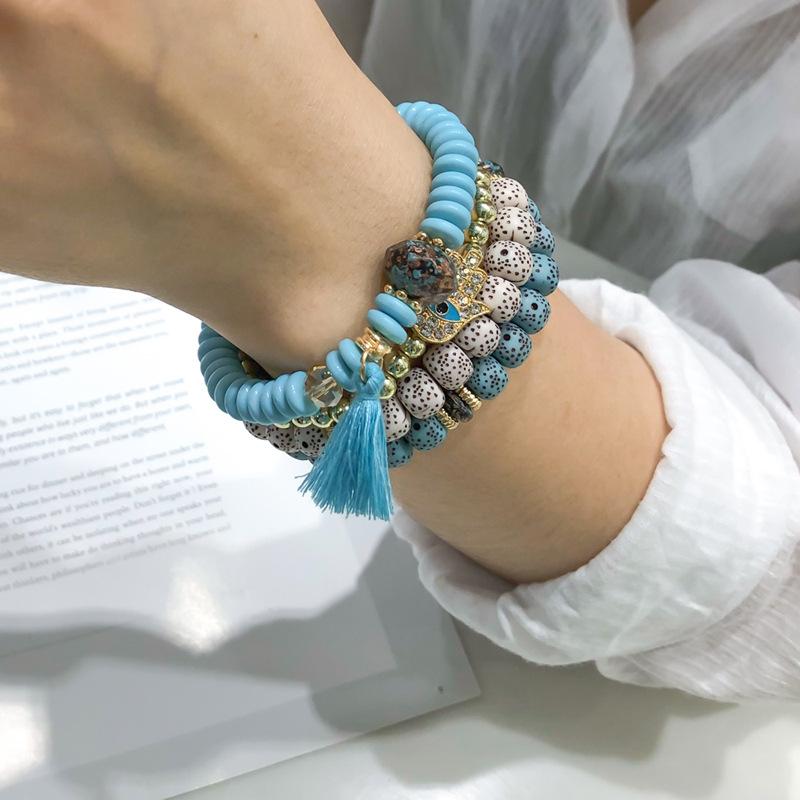 Bracelets For Women Girls Multi-Layered Bohemian Ethnic Tassel Pendant Color Beaded Bracelets Party Wedding Lover Birthday Gifts
Bracelets For Women Girls Multi-Layered Bohemian Ethnic Tassel Pendant Color Beaded Bracelets Party Wedding Lover Birthday Gifts