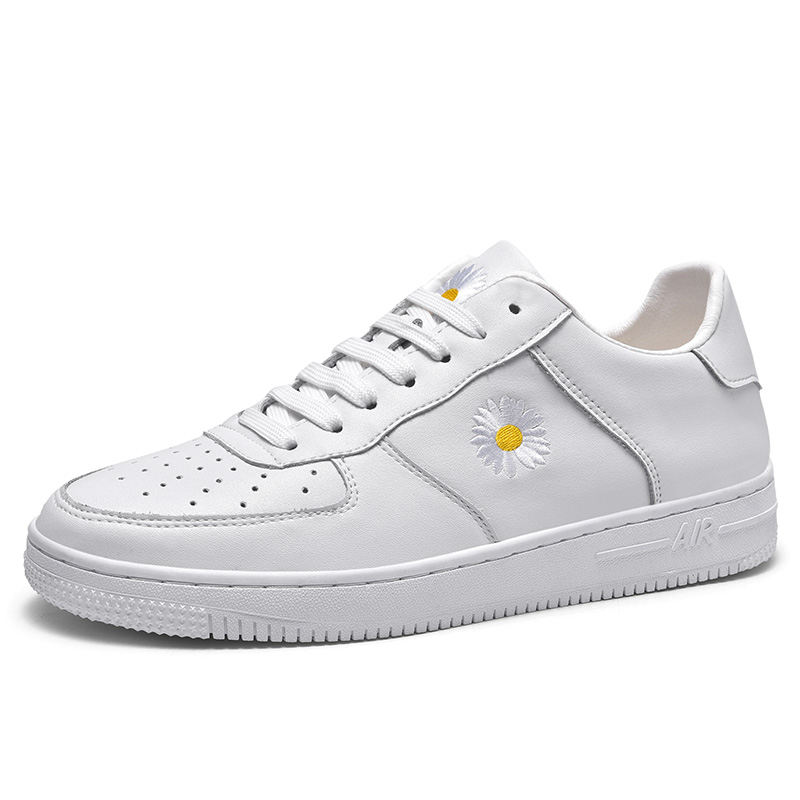Little Daisy White Shoes Men's Trend All-match Lovers Thick-soled Leather Casual Shoes Four Seasons Basic Low-Top Shoes, Black
Little Daisy White Shoes Men's Trend All-match Lovers Thick-soled Leather Casual Shoes Four Seasons Basic Low-Top Shoes, Black