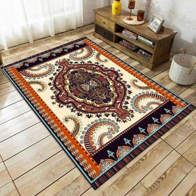 European Style Retro Rug Living Room Classical Geometric Floral Print Kitchen Rug Ethnic Style Bedside Bedroom Floor Mat1
European Style Retro Rug Living Room Classical Geometric Floral Print Kitchen Rug Ethnic Style Bedside Bedroom Floor Mat1