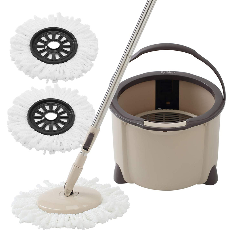 Eyliden 360 Degree Rotating Mop with Bucket Adjustable Handle and 2 Microfibre Heads for Home Wooden Floor Cleaning LJ201130
Eyliden 360 Degree Rotating Mop with Bucket Adjustable Handle and 2 Microfibre Heads for Home Wooden Floor Cleaning LJ201130