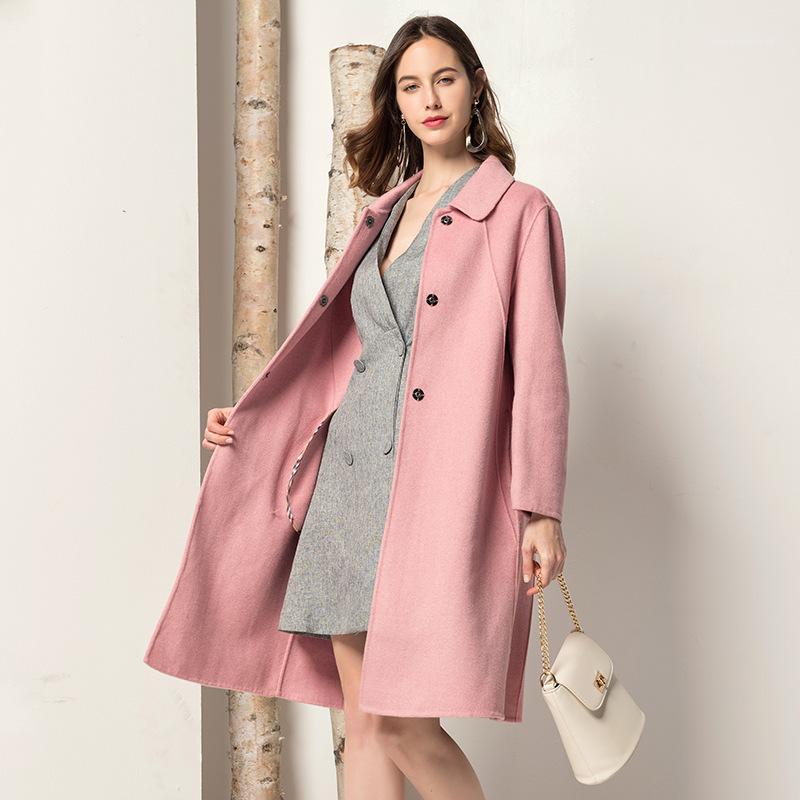 2020 New 100% Wool Coat Women Autumn Long Wool Jacket Pink Korean Coat Ladies Coats and Jackets Abrigos Mujer Elegante F90201, Gray
2020 New 100% Wool Coat Women Autumn Long Wool Jacket Pink Korean Coat Ladies Coats and Jackets Abrigos Mujer Elegante F90201, Gray