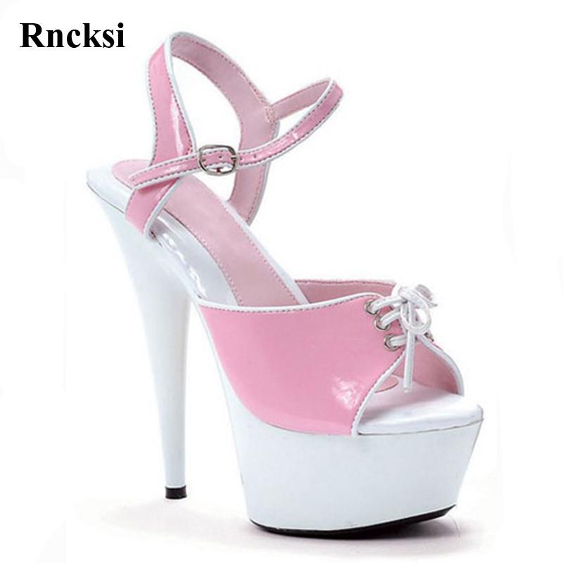 Rncksi Fashion Cute Women Sexy Wedding Party Dress Sandals 15cm High Heels Platform Night Club Pole Dance Girl's Sandals, Pink
Rncksi Fashion Cute Women Sexy Wedding Party Dress Sandals 15cm High Heels Platform Night Club Pole Dance Girl's Sandals, Pink