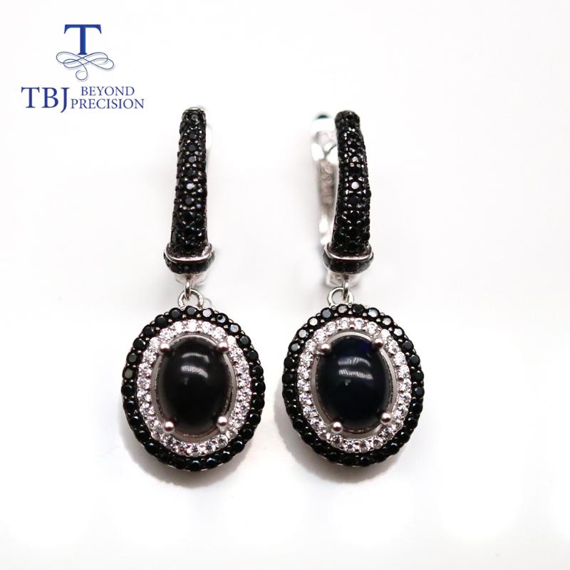 TBJ,Natural Ethiopia black Opal oval cut 7*9mm clasp earring Fine jewelry 925 sterling silver for women wife gift NEW design
TBJ,Natural Ethiopia black Opal oval cut 7*9mm clasp earring Fine jewelry 925 sterling silver for women wife gift NEW design