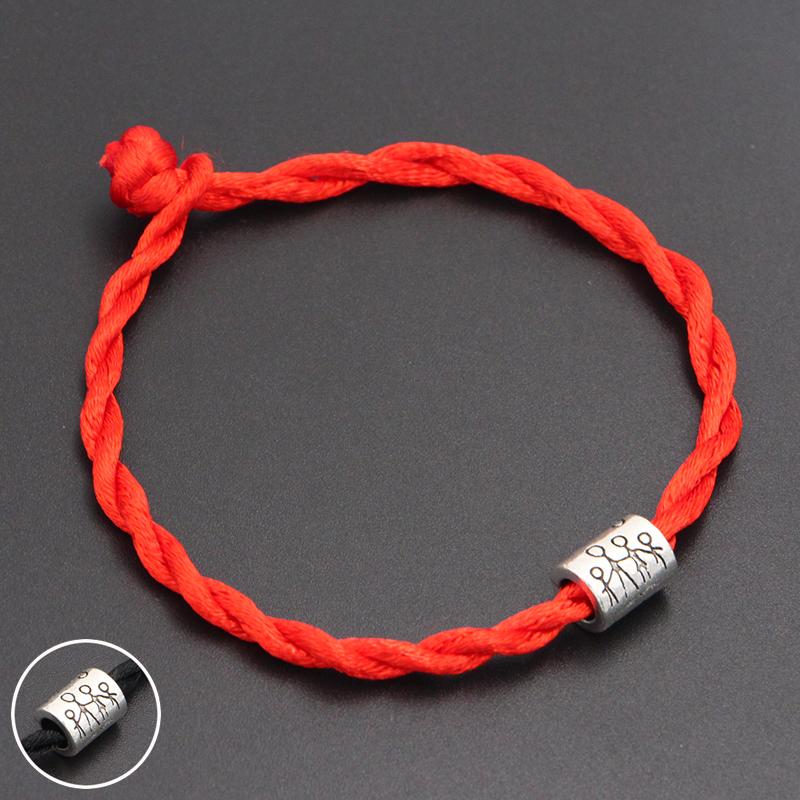 Family Happiness Silhouette Beads 4mm Red Thread String Bracelet Lucky Red Handmade Rope Charm Bracelet for Women Men Jewelry
Family Happiness Silhouette Beads 4mm Red Thread String Bracelet Lucky Red Handmade Rope Charm Bracelet for Women Men Jewelry