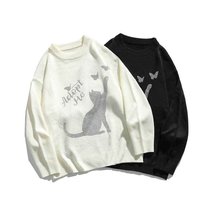2021 New Street Cat Trend Hot Broca De Knitted Shirt Autumn Neck Long, Male Female Sweaters IZ8I, Black
2021 New Street Cat Trend Hot Broca De Knitted Shirt Autumn Neck Long, Male Female Sweaters IZ8I, Black