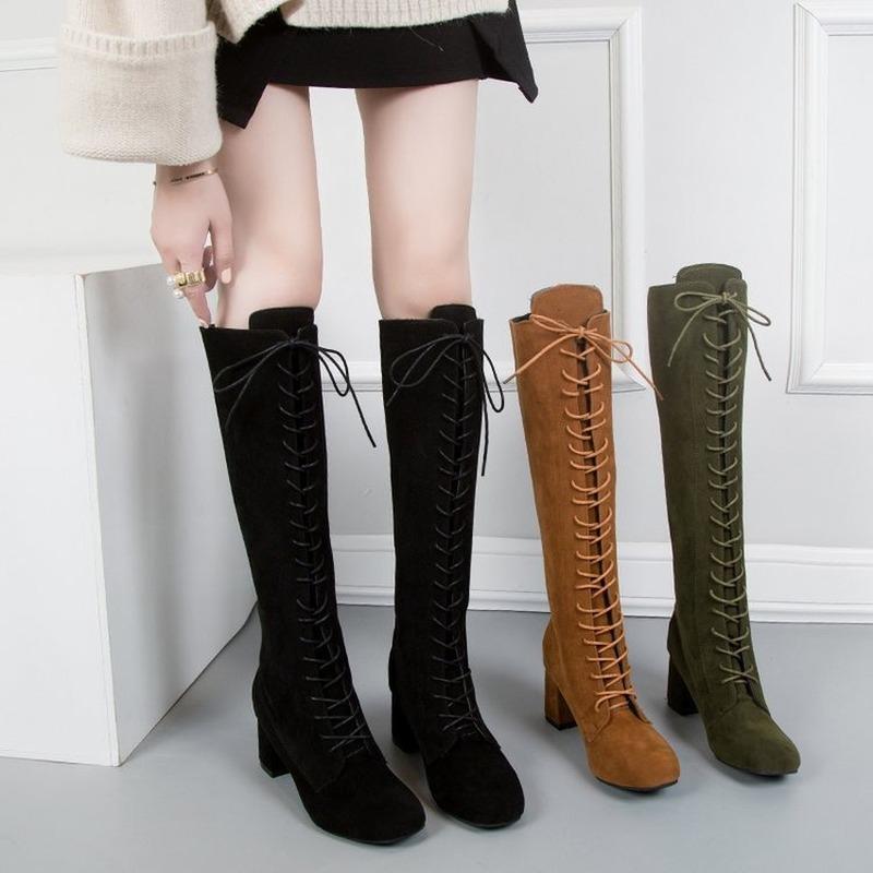 Boots For Women Shoes Fashion Feminine Sexy Cross Straps Knee High Boots Female Comfortable Flock Bootie Femenino Botas De Mujer, Black
Boots For Women Shoes Fashion Feminine Sexy Cross Straps Knee High Boots Female Comfortable Flock Bootie Femenino Botas De Mujer, Black