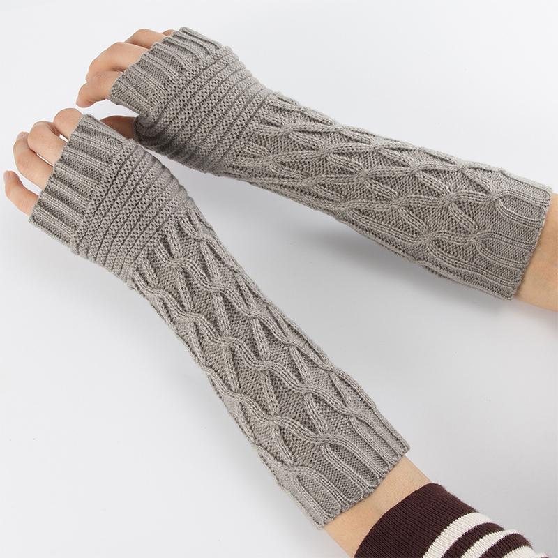 Five Fingers Gloves QCOOLJLY Women Winter Christmas Fingerless Thumbhole Elbow Length Knitted Arm Warmer
Five Fingers Gloves QCOOLJLY Women Winter Christmas Fingerless Thumbhole Elbow Length Knitted Arm Warmer