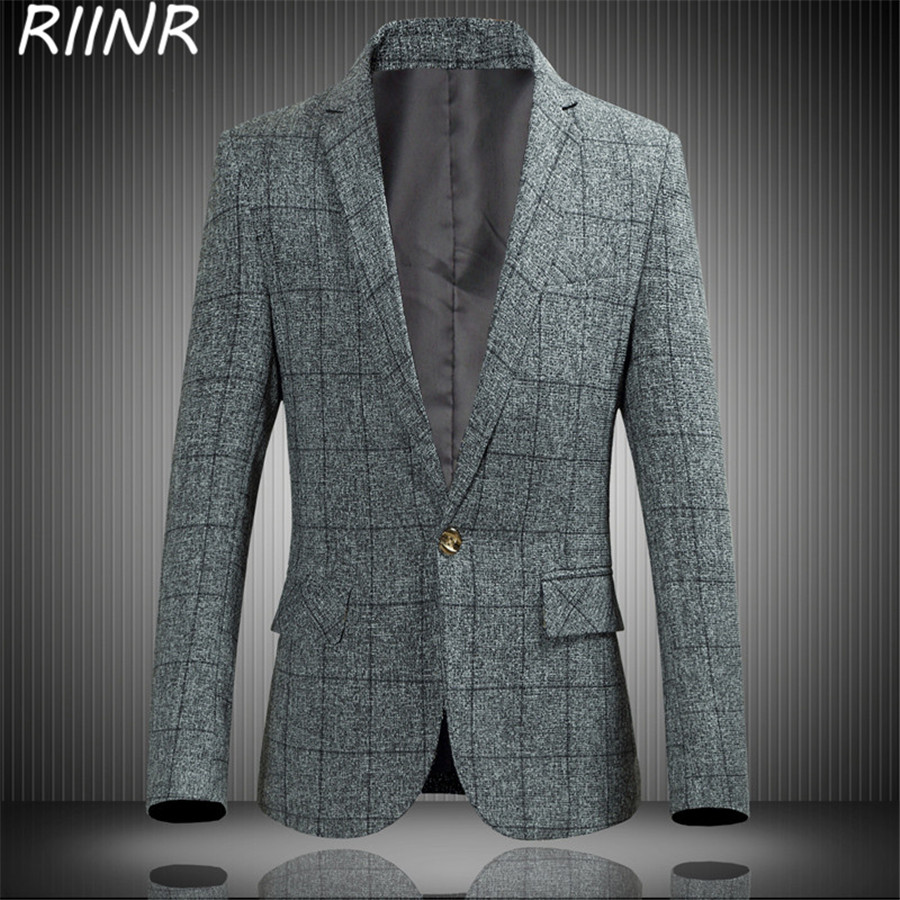 Riinr Autumn and Winter Men's Plaid Printed Suit Plus Size Stand-Up Collar Business Casual High Quality Pocket Suit -6XL, Light gray
Riinr Autumn and Winter Men's Plaid Printed Suit Plus Size Stand-Up Collar Business Casual High Quality Pocket Suit -6XL, Light gray