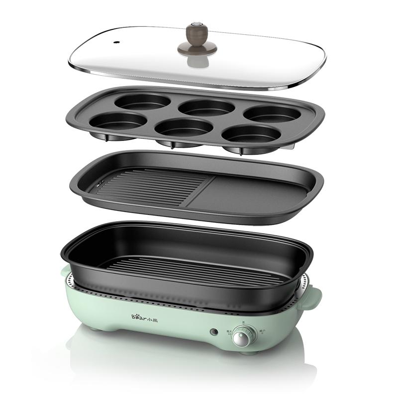 220V Electric Hot Pot Cooker Household Multifunctional Electric Hotpot Cake Baker Furnace Barbecue Grill With 3 Plates
220V Electric Hot Pot Cooker Household Multifunctional Electric Hotpot Cake Baker Furnace Barbecue Grill With 3 Plates
