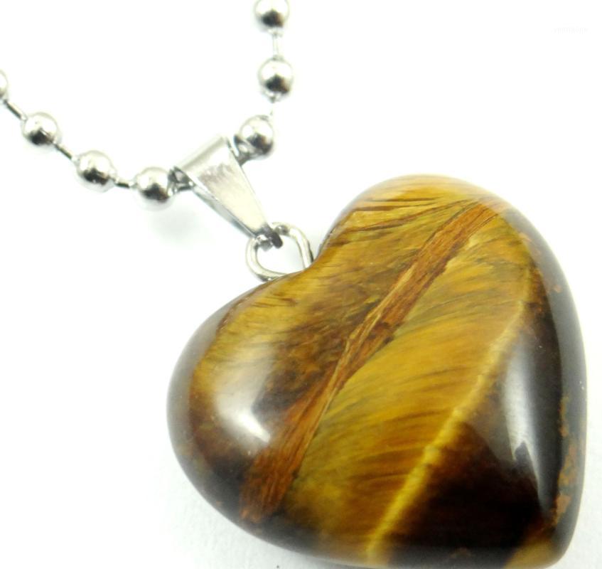 Natural Stone tiger eye Quartz Crystal Opal heart Pendant Stainless steel Chains Necklace Women Fashion Jewelry making 20mm 1PC1
Natural Stone tiger eye Quartz Crystal Opal heart Pendant Stainless steel Chains Necklace Women Fashion Jewelry making 20mm 1PC1