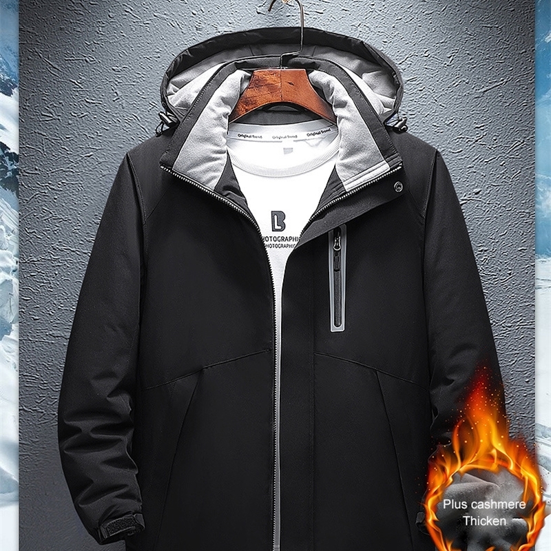 PARATAGO Men Heating Jacket Winter Electric Heated Clothes USB Charging Waterproof Windbreaker Heat Outdoor Skiing Coat P1138 201128