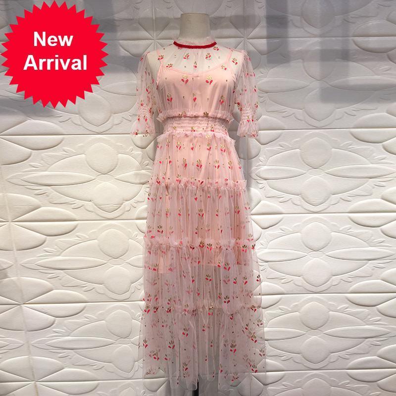 New Designer 2021 Branded Runway New Floral Rose Mesh Sexy Dress Long Summer Slipdress Vacation Party Clothes XOJT, Blue
New Designer 2021 Branded Runway New Floral Rose Mesh Sexy Dress Long Summer Slipdress Vacation Party Clothes XOJT, Blue