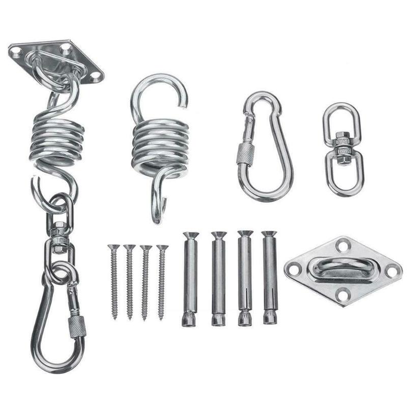 Hook Kit 360 Degrees Hammock Hook Swing Chair Ultimate Hanging Swing Spring Kit Stainless Steel 250kg
Hook Kit 360 Degrees Hammock Hook Swing Chair Ultimate Hanging Swing Spring Kit Stainless Steel 250kg