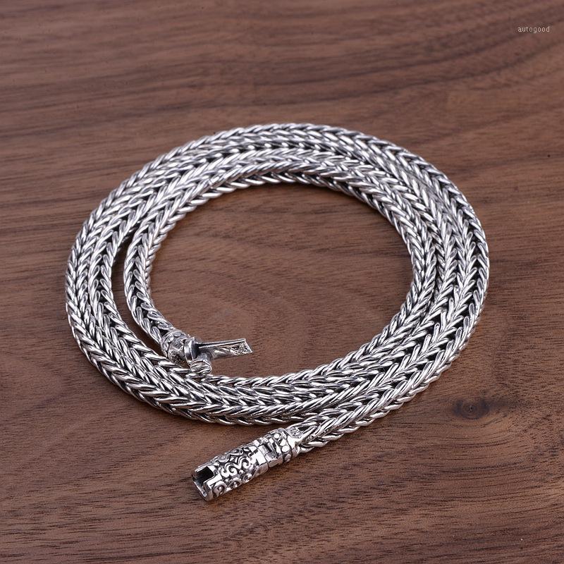 Chains FNJ Wire-cable Necklace 925 Silver 4mm 55cm 60cm Fine Original S925 Men Necklaces For Jewelry Making Weave Rope1
Chains FNJ Wire-cable Necklace 925 Silver 4mm 55cm 60cm Fine Original S925 Men Necklaces For Jewelry Making Weave Rope1