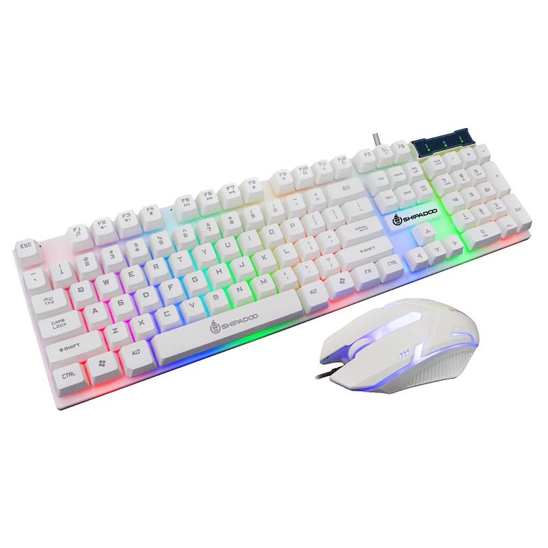 Shipadoo D280 Wired Keyboard and Mouse Set, USB Luminous Manipulator Game Keyboard and Mouse Set
Shipadoo D280 Wired Keyboard and Mouse Set, USB Luminous Manipulator Game Keyboard and Mouse Set