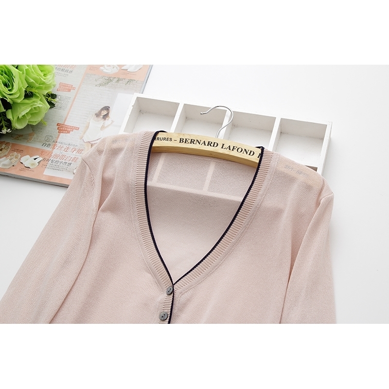 special price, thin knitted linen sweater, women's cardigan jacket, summer thin sunscreen, short air conditioning shirt. 201030