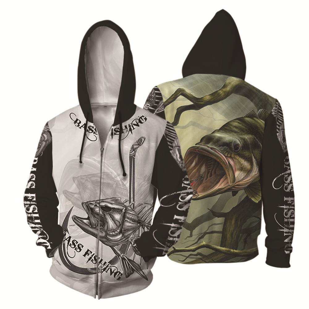 Oversize Unisex Sweater 3D Digital Print Hoodie Fishing Road Asia Printed Coat Outdoor Sports Cardigan Sweatshirt Leisure Long Sleeve Hoodie