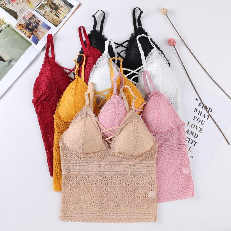 Ladies Sexy lace sling beauty back vest soft skin-friendly camisole lace wrapped chest suspenders chest pad sexy camisole
Ladies Sexy lace sling beauty back vest soft skin-friendly camisole lace wrapped chest suspenders chest pad sexy camisole
