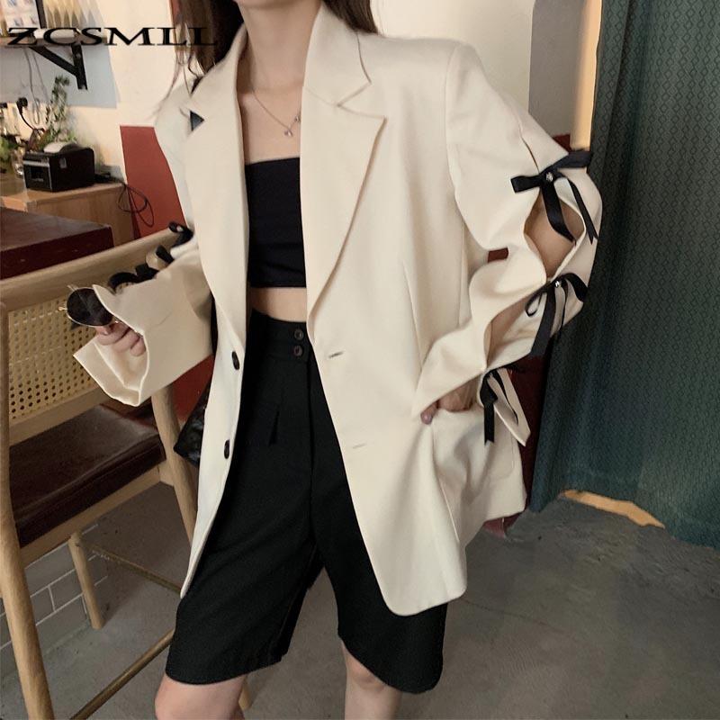 ZCSMLL Turn-down Collar Women Blazers Long Sleeve Solid Color Personality Bandage 2021 New Autumn Korean Fashion Women Coat, White
ZCSMLL Turn-down Collar Women Blazers Long Sleeve Solid Color Personality Bandage 2021 New Autumn Korean Fashion Women Coat, White