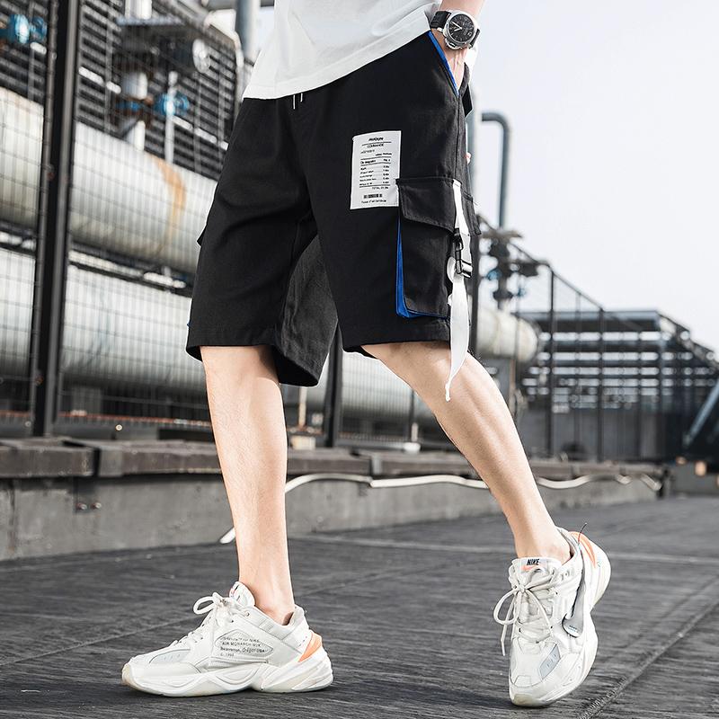 2020 Streetwear Black Shorts Summer Casual Shorts Men Side-pockets Bermuda Hip hop Cargo Knee Length Short Pants, As pic
2020 Streetwear Black Shorts Summer Casual Shorts Men Side-pockets Bermuda Hip hop Cargo Knee Length Short Pants, As pic