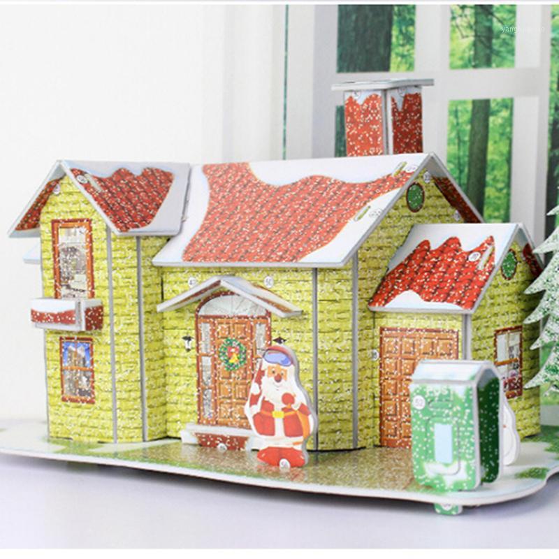 Christmas Decorations Crafts House DIY Doll Toy 3D Paper Craft Models Puzzle Toys Xmas Children Favor Gifts Manual Three-Dimension1
Christmas Decorations Crafts House DIY Doll Toy 3D Paper Craft Models Puzzle Toys Xmas Children Favor Gifts Manual Three-Dimension1
