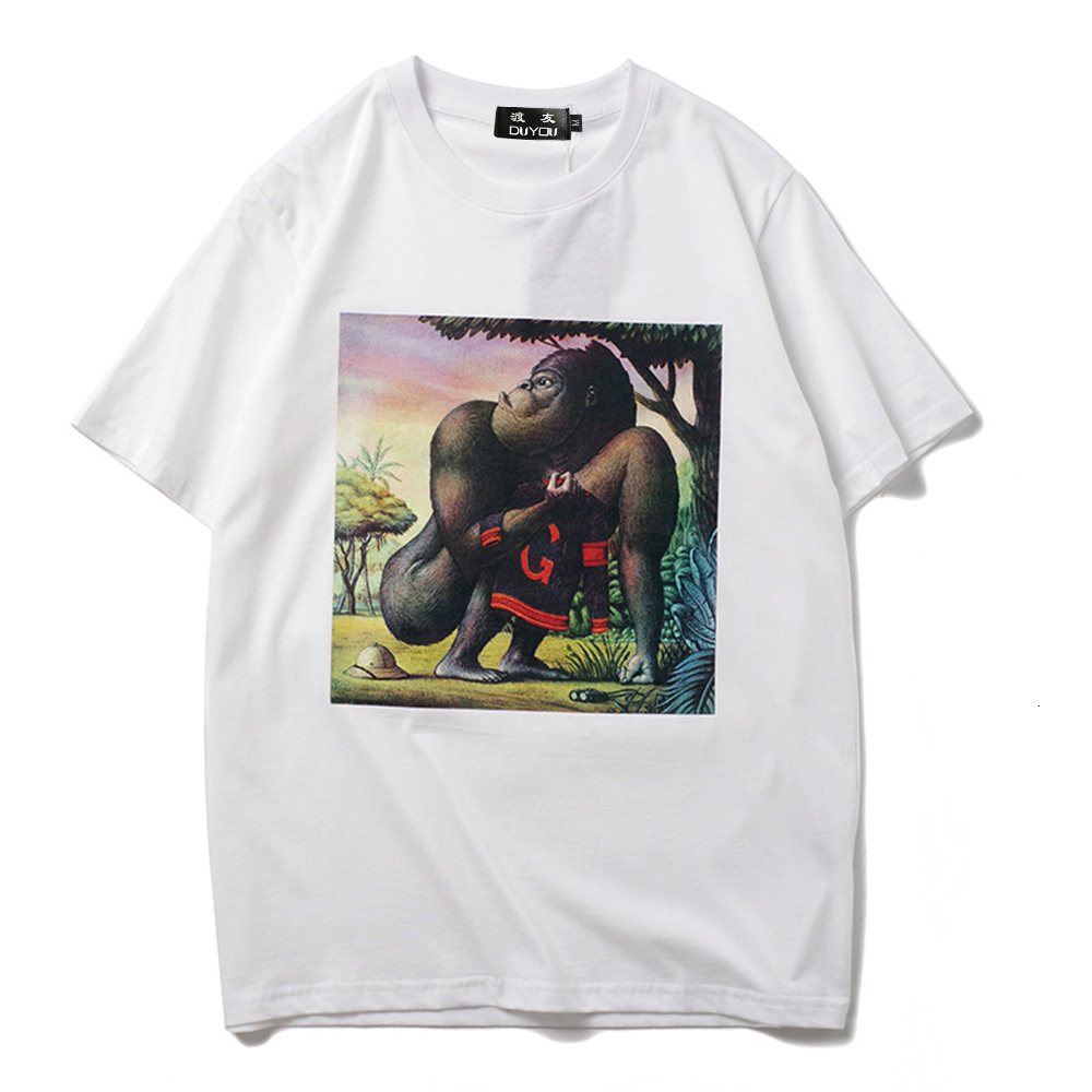 Oil Painting Gorilla Print Cotton Short Sleeve Men' Cartoon Parttern T-shirt Women Shirts|streetwear A0aa, Black
Oil Painting Gorilla Print Cotton Short Sleeve Men' Cartoon Parttern T-shirt Women Shirts|streetwear A0aa, Black