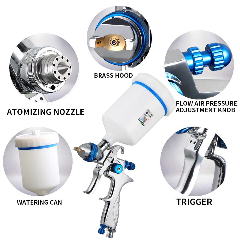 206 Paint Spray Gun Auto Furniture Pot Top Paint Spray Gun High Atomization Pneumatic Tool
206 Paint Spray Gun Auto Furniture Pot Top Paint Spray Gun High Atomization Pneumatic Tool