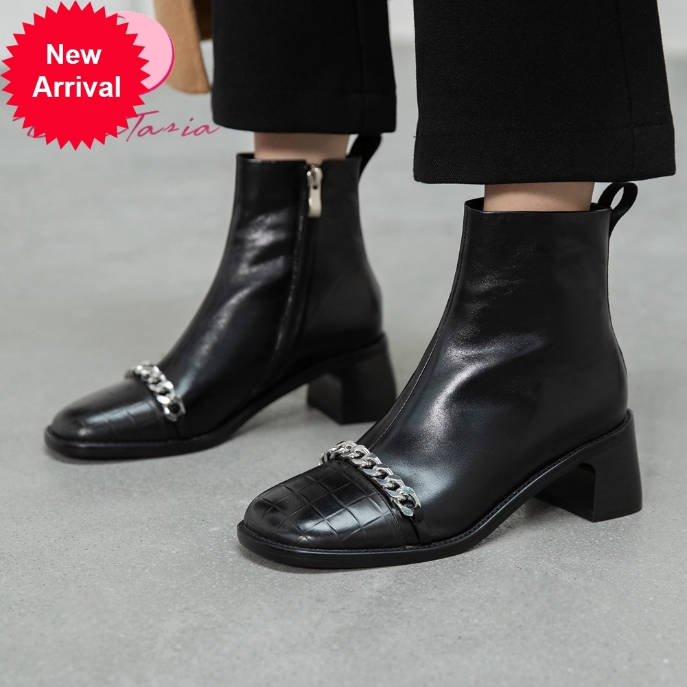 2021 The New New Female Leather Boots Genuine Thick High Heels Zip Ankle Decoration Women's Shoes Uhbq, Black
2021 The New New Female Leather Boots Genuine Thick High Heels Zip Ankle Decoration Women's Shoes Uhbq, Black