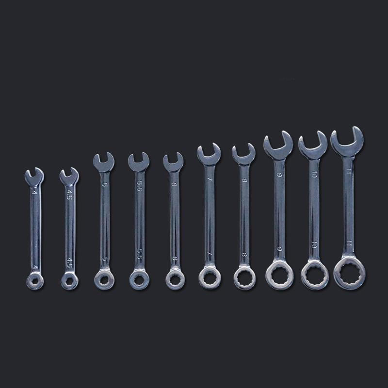 10pcs Mini Metal Combination Offset Spanner Wrenches Set Key Ring Spanner Explosion-proof pocket British/Metric Type Wrenches
10pcs Mini Metal Combination Offset Spanner Wrenches Set Key Ring Spanner Explosion-proof pocket British/Metric Type Wrenches
