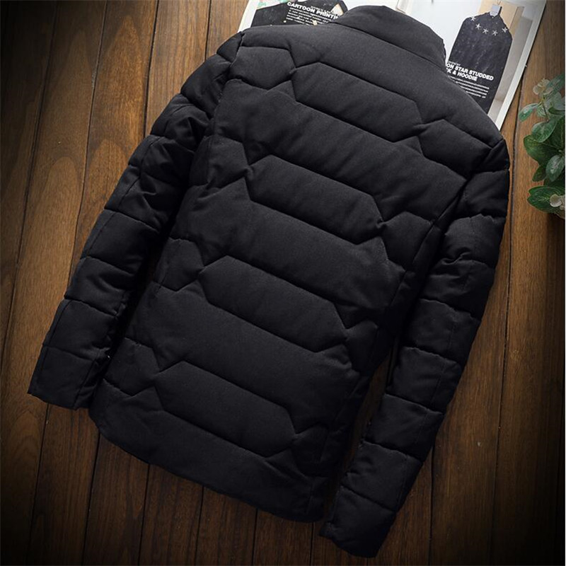 Men's Down Parkas Autumn Winter Jacket Men Thicken Warm Cottonpadded Mens Jackets Slim Fit Stand Collar Youth Winter Jackets and Coats For Men 22