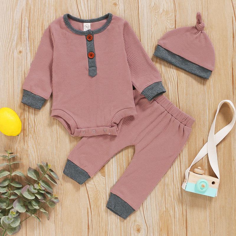 Fall Outfits For Baby 3m-18m Toddler Boys Girls Long Sleeve Solid Romper Bodysuit+pants+hat Outfits Kids Clothes Roupas Infantis, Gray
Fall Outfits For Baby 3m-18m Toddler Boys Girls Long Sleeve Solid Romper Bodysuit+pants+hat Outfits Kids Clothes Roupas Infantis, Gray