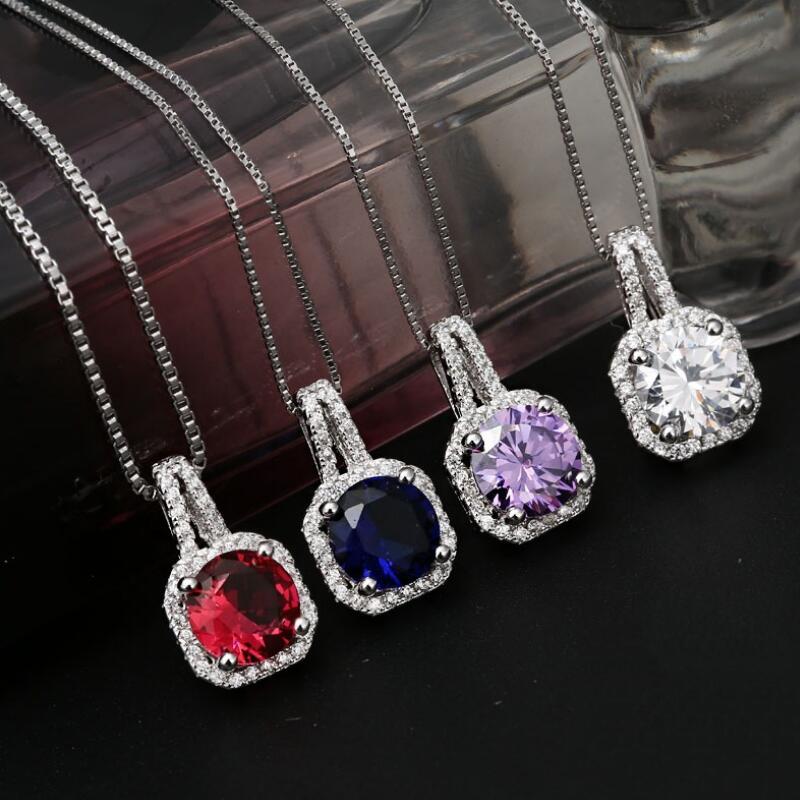 Classic Women Fashion Zircon Pendant Necklace Shine CZ Charms Necklace Statement Box Chain Wedding Party
Classic Women Fashion Zircon Pendant Necklace Shine CZ Charms Necklace Statement Box Chain Wedding Party