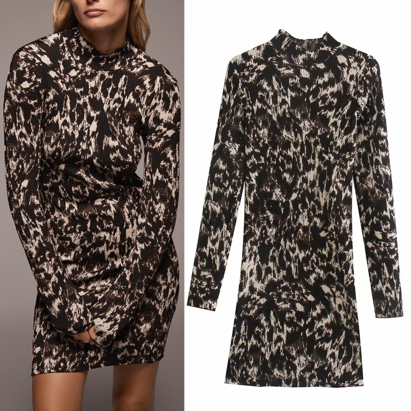 2021 New Autumn Printed Jacquard Mini Women Vintage High Neck Long Sleeve Ruched Short Dress Woman Slim Elegant Sexy Dresses Iftz, Print
2021 New Autumn Printed Jacquard Mini Women Vintage High Neck Long Sleeve Ruched Short Dress Woman Slim Elegant Sexy Dresses Iftz, Print