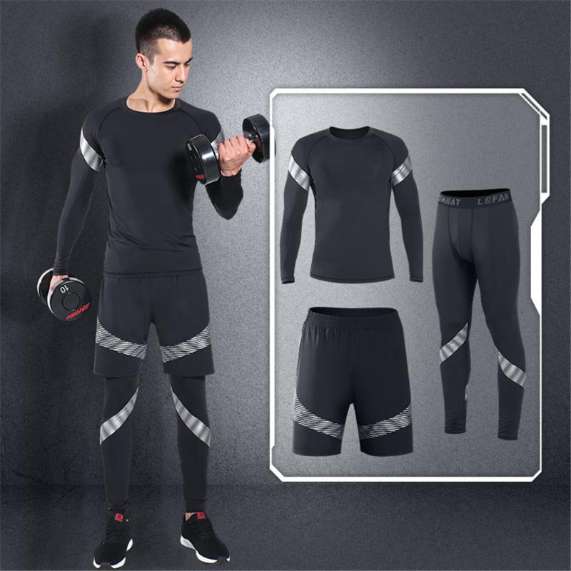 WWKK Men Sports Set Tracksuits Compress Shirt Fitness Pants Skin Tight Long Sleeves Elastic Fitness Clothing Male Gym Yoga Sets, 3 piece set 16
WWKK Men Sports Set Tracksuits Compress Shirt Fitness Pants Skin Tight Long Sleeves Elastic Fitness Clothing Male Gym Yoga Sets, 3 piece set 16