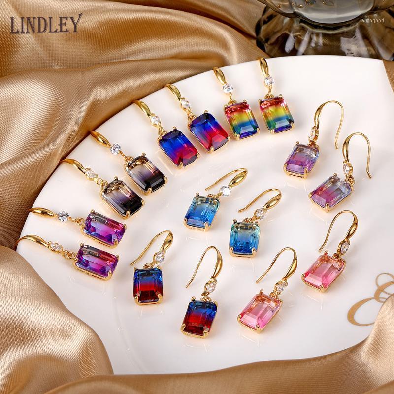 Dangle & Chandelier LINDLEY Drop Bohemian Women's Earrings 585 Rose Gold Square Gradient Tourmaline Zircon Earring Luxury Ladies Jewelr
Dangle & Chandelier LINDLEY Drop Bohemian Women's Earrings 585 Rose Gold Square Gradient Tourmaline Zircon Earring Luxury Ladies Jewelr