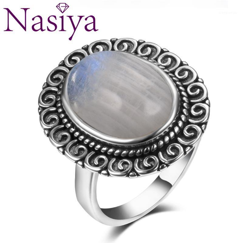 Cluster Rings Charms 10x14MM Natural Rainbow Moonstone Women's 925 Sterling Silver Jewelry Ring Vintage Anniversary Party Gifts For Wome, Golden;silver
Cluster Rings Charms 10x14MM Natural Rainbow Moonstone Women's 925 Sterling Silver Jewelry Ring Vintage Anniversary Party Gifts For Wome, Golden;silver