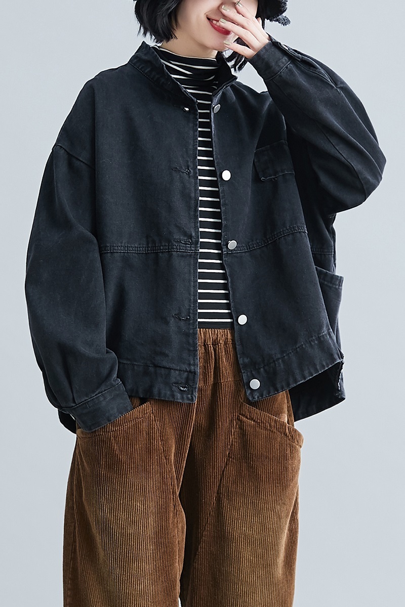 long sleeve plus size Oversized jean jaket causal loose spring autumn denim Jacket Coat women Clothes Cardigan Outerwear 201017