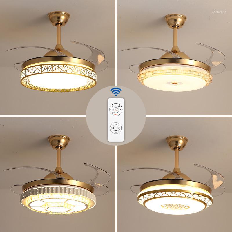 Gold Ceiling Fans 4 Retractable Blades LED Ceiling Fan Three Color Change with Remote Control for Bedroom Dining Room1
Gold Ceiling Fans 4 Retractable Blades LED Ceiling Fan Three Color Change with Remote Control for Bedroom Dining Room1