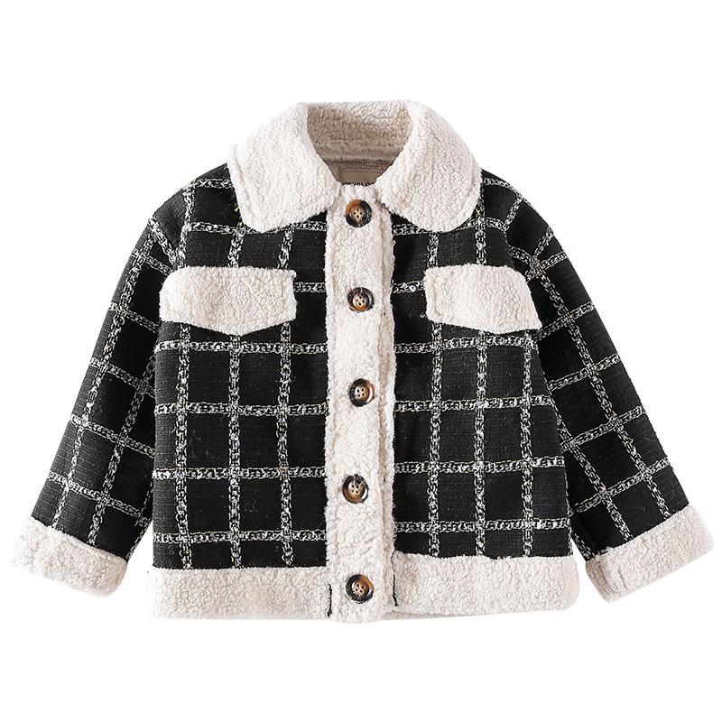Kids Jacket for Girls Autumn Winter Thickened Fleece Princess Coat Girls Wool Plaid Tops Teens Overalls Children's Clothing 10 Y, Black
Kids Jacket for Girls Autumn Winter Thickened Fleece Princess Coat Girls Wool Plaid Tops Teens Overalls Children's Clothing 10 Y, Black