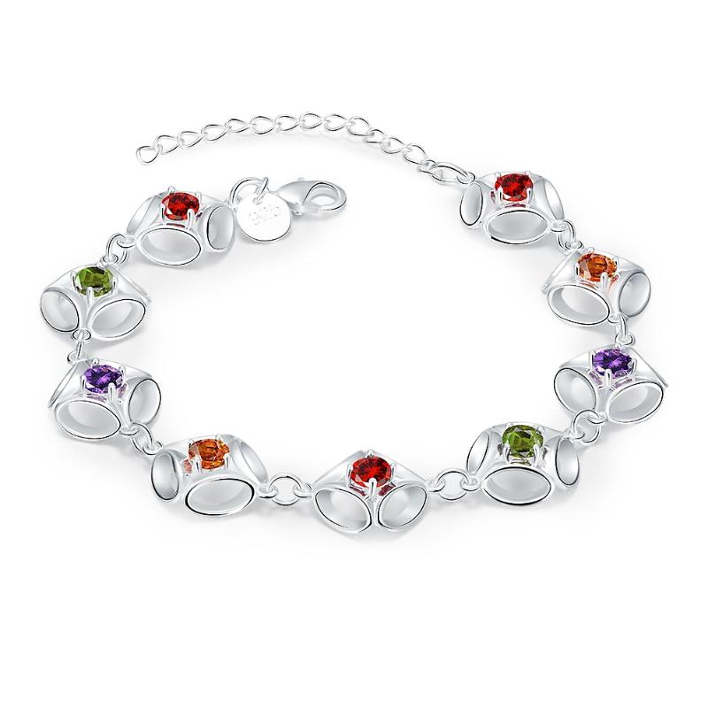 Personality color zircon ladies bracelet 925 silver lobster buckle necklace simple women's lucky necklace
Personality color zircon ladies bracelet 925 silver lobster buckle necklace simple women's lucky necklace
