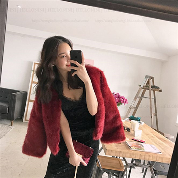 Fashion Faux Fur Coat Faux Fox Fur Coat Fluffy Short Thick Coat Jacket Furry Party Dress Korean version was thin, Gray
Fashion Faux Fur Coat Faux Fox Fur Coat Fluffy Short Thick Coat Jacket Furry Party Dress Korean version was thin, Gray