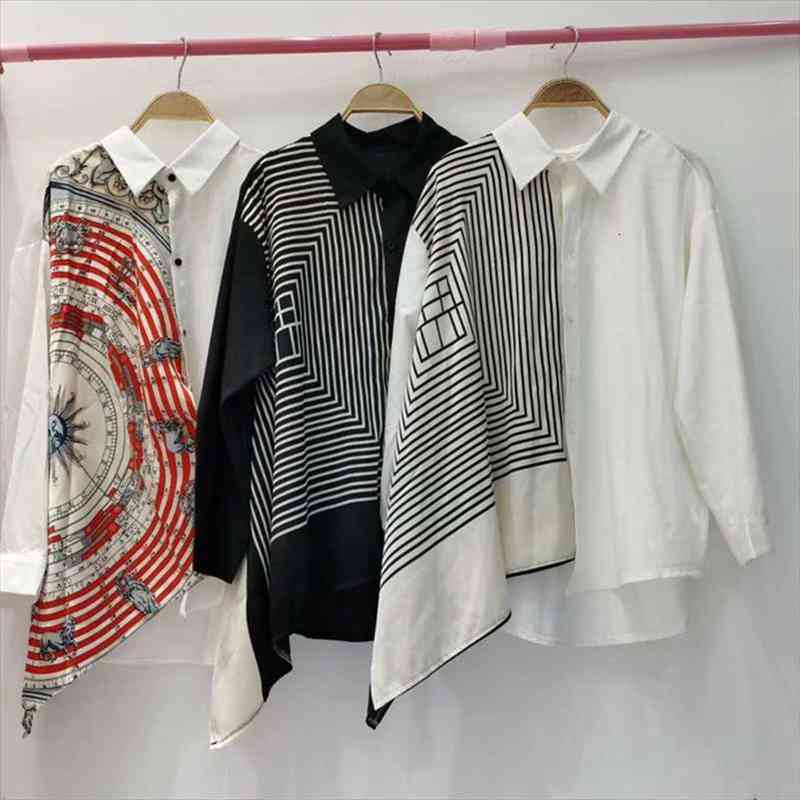 Fashion France Style Womens Blouses Oversized Casual Loose Shirts Spring Printing Long Sleeve Shirts Blusas Mujer, White
Fashion France Style Womens Blouses Oversized Casual Loose Shirts Spring Printing Long Sleeve Shirts Blusas Mujer, White