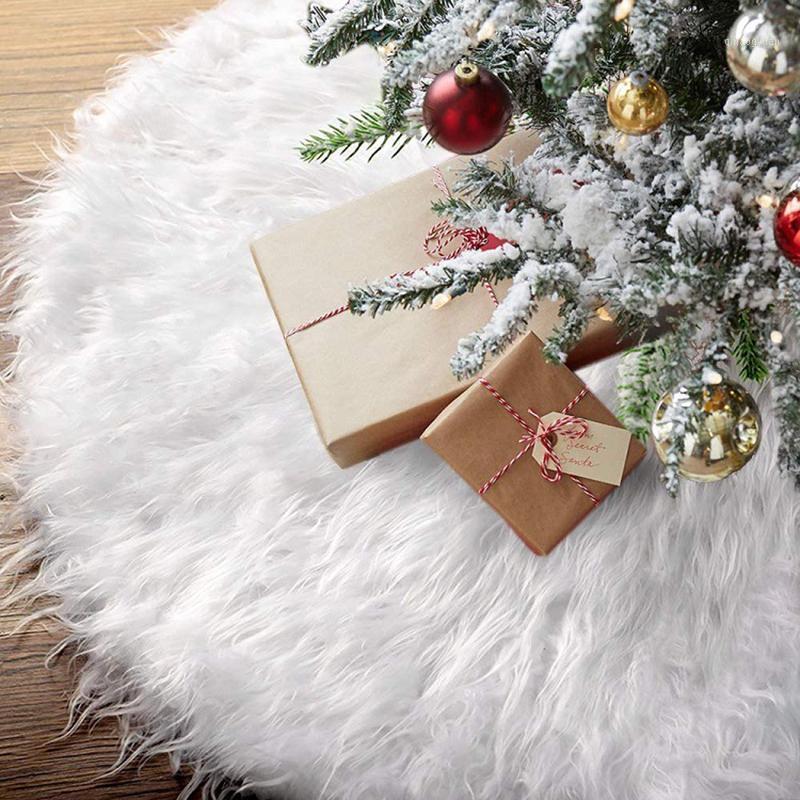 Christmas Tree Skirt White Faux Fur Carpet Xmas Tree Skirt Base Floor Mat Cover For Christmas Decoration New Year Navidad1
Christmas Tree Skirt White Faux Fur Carpet Xmas Tree Skirt Base Floor Mat Cover For Christmas Decoration New Year Navidad1