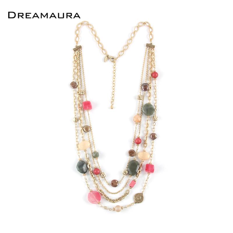 Shiny Gold-Plated Triple Layered Chain Necklace Women Jewelry Minimalism Chain Necklace Semi-precious Stone Pearl Jewelry
Shiny Gold-Plated Triple Layered Chain Necklace Women Jewelry Minimalism Chain Necklace Semi-precious Stone Pearl Jewelry