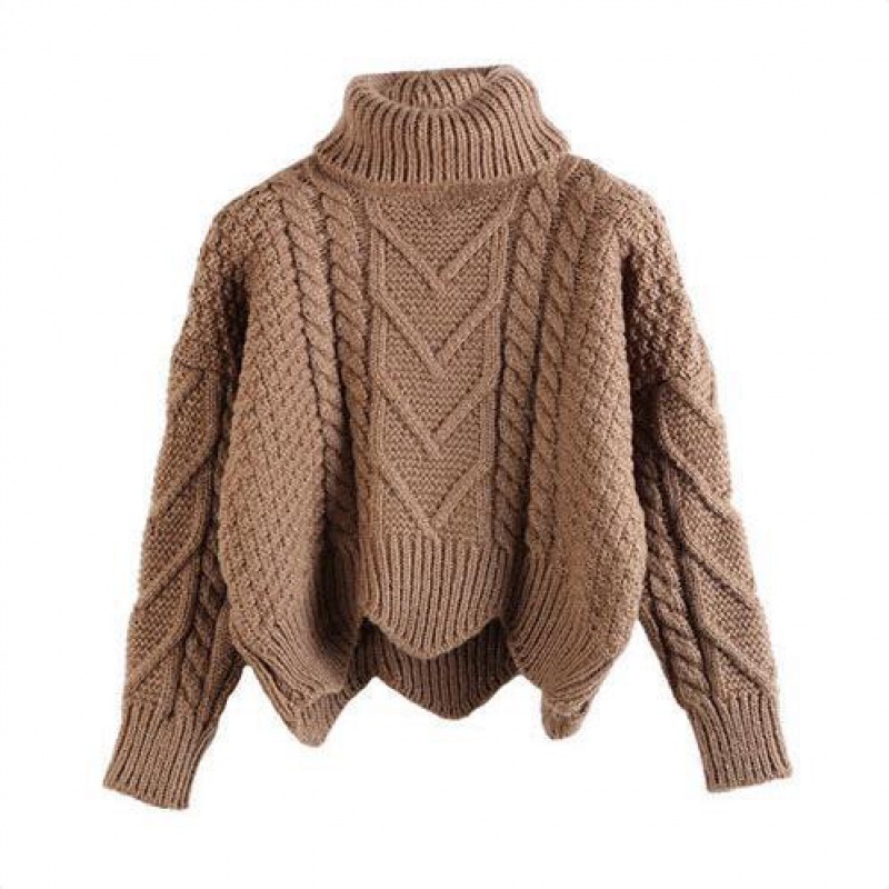 New Knitted Tops In Autumn Winter Korean Sweater Women Flat Knitted Turtleneck Pullovers Oversize Sweater 201031