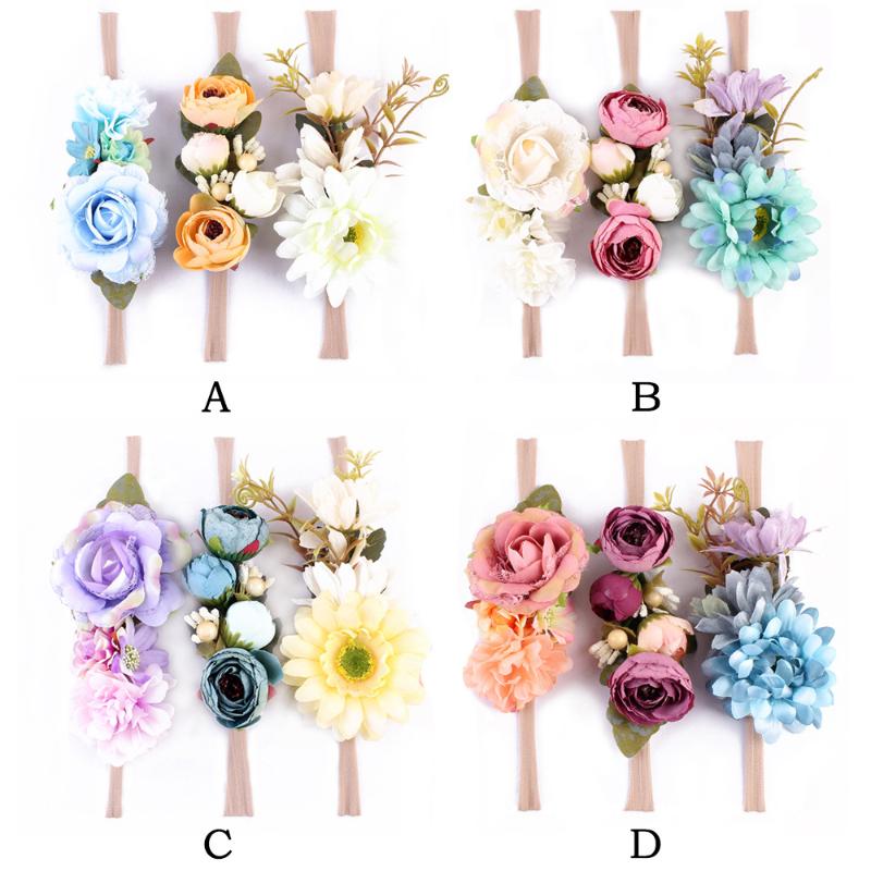 3pcs/set Fashion kids Floral Headband Bohemian Style Rose Flower Crown nylon Hairbands Beach Hair Accessories, Wine red
3pcs/set Fashion kids Floral Headband Bohemian Style Rose Flower Crown nylon Hairbands Beach Hair Accessories, Wine red