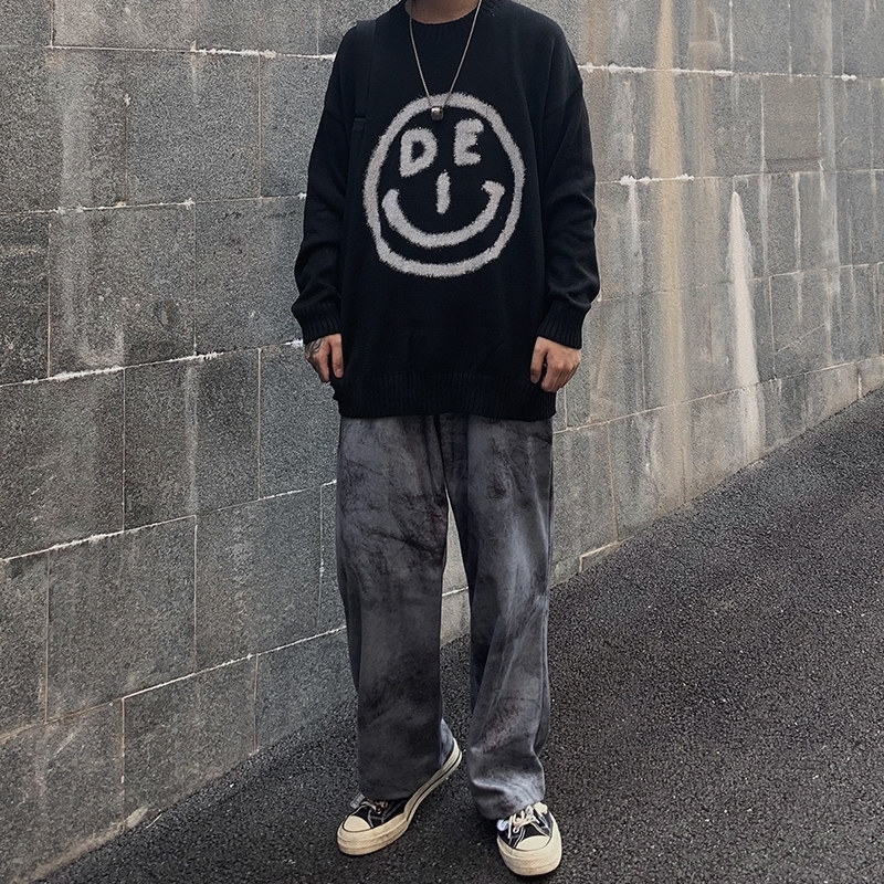 2021 New Black European and American Hip-hop Funeral High Street Smiley Face Print Loose Sweater Vest G28Q
2021 New Black European and American Hip-hop Funeral High Street Smiley Face Print Loose Sweater Vest G28Q
