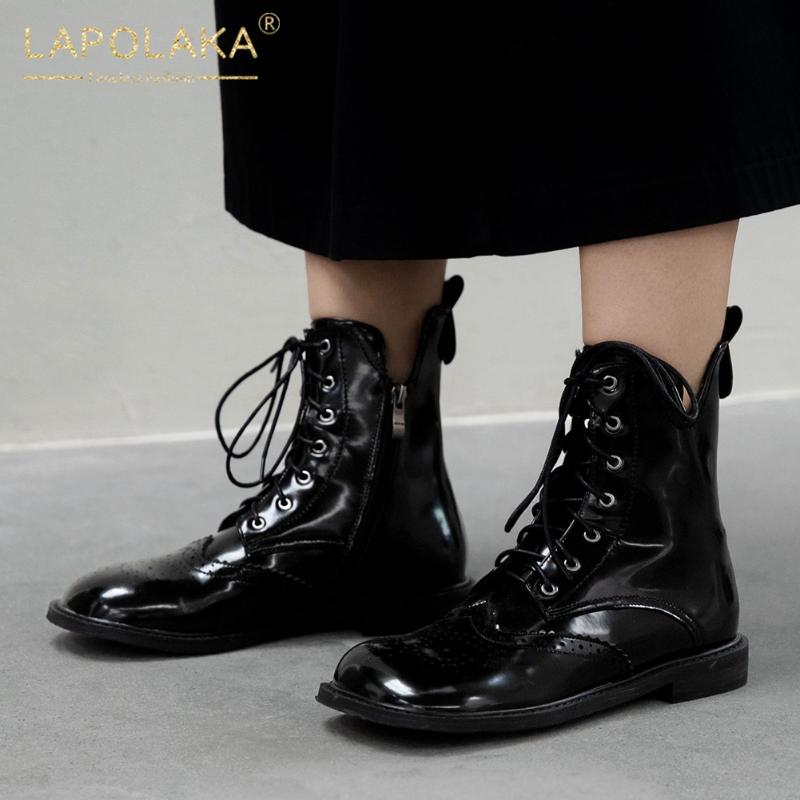 Lapolaka 2021 New Arrivals Thick Low Heels Comfortable Black Shoes Women Booties Female Zipper INS Trendy cross-tied Ankle Boots, Beige
Lapolaka 2021 New Arrivals Thick Low Heels Comfortable Black Shoes Women Booties Female Zipper INS Trendy cross-tied Ankle Boots, Beige