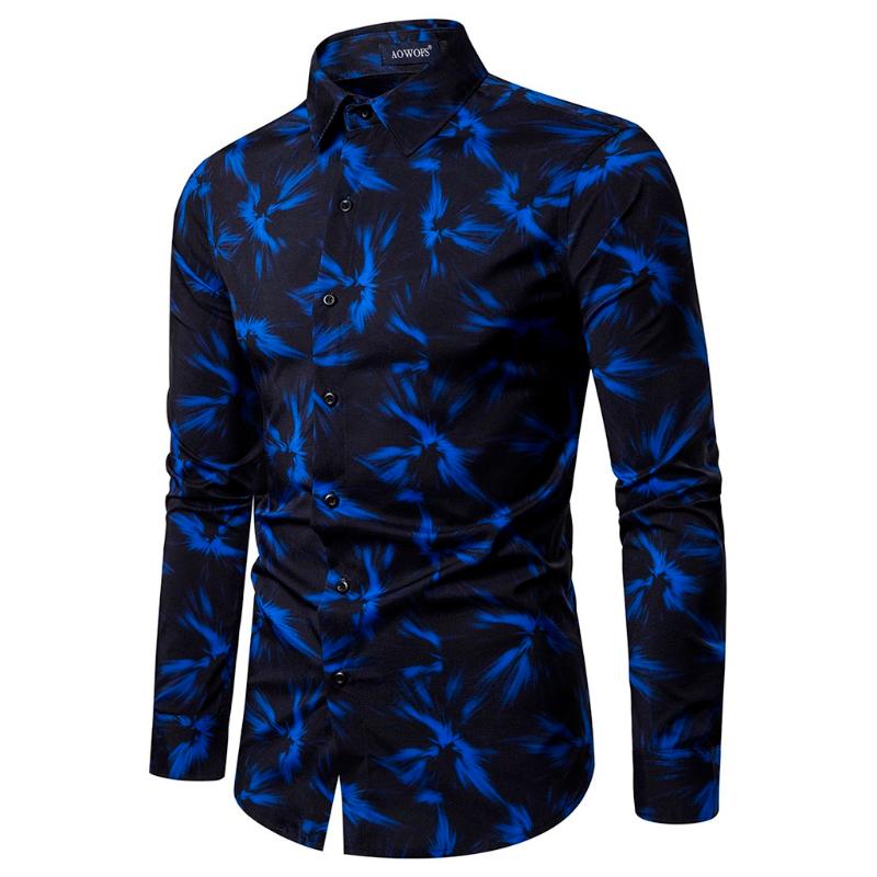 Autumn Men Shirt Casual Slim Fit Long Sleeve Map Print Turn-down Collar Beach Top Casual Shirt Blouse Camisas Hombre Koszula, Blue
Autumn Men Shirt Casual Slim Fit Long Sleeve Map Print Turn-down Collar Beach Top Casual Shirt Blouse Camisas Hombre Koszula, Blue