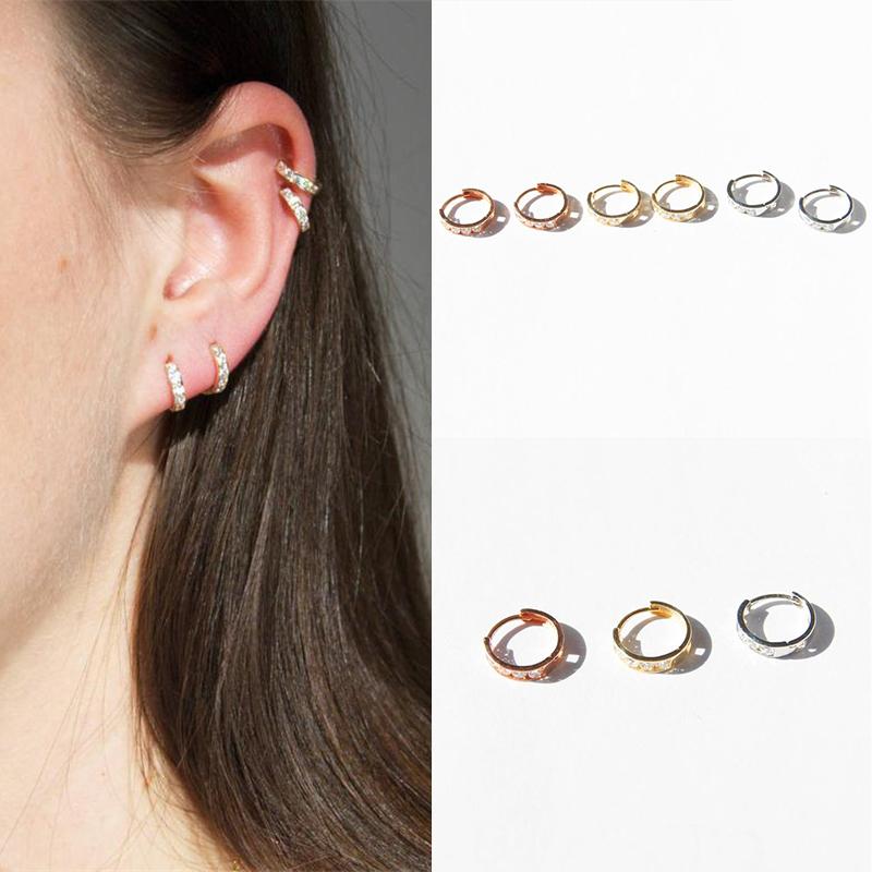Hoop & Huggie Luxury 925 Sterling Silver Stud Earrings Fine Jewelry Zircon Row For Women Female Brincos Oorbellen W3
Hoop & Huggie Luxury 925 Sterling Silver Stud Earrings Fine Jewelry Zircon Row For Women Female Brincos Oorbellen W3